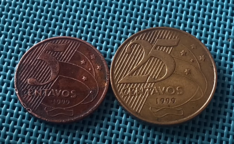 Moedas raras e Valiosas que desapareceram: 25 Centavos e 50 Centavos